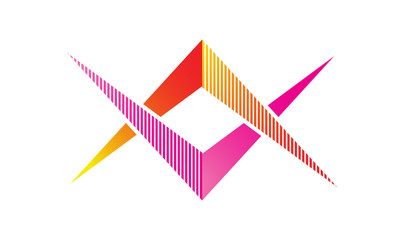 abstract letter x logo 