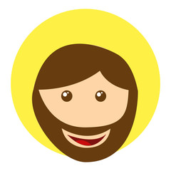 saint joseph manger character vector illustration design