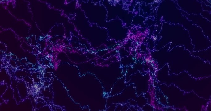 Futuristic Particles Abstract Background - Creative Design Element.