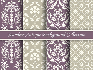 Antique seamless background collection_156