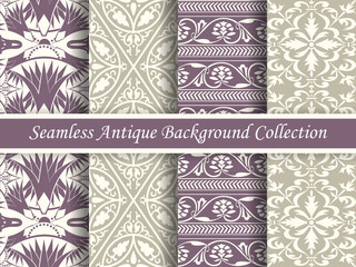 Antique seamless background collection_162