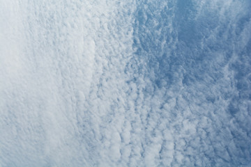 Blue sky with beautiful white clouds in sunny day.
