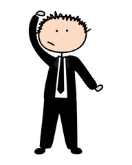 businessman avatar character isolated vector illustration design