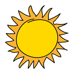 sun summer isolated icon vector illustration design vector illustration design