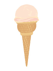 ice cream delicious isolated vector illustration design