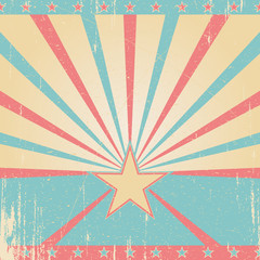 Vintage blue poster background