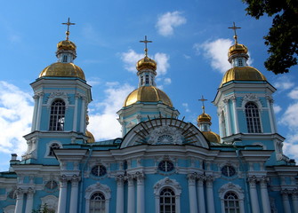Fototapeta na wymiar San Pietroburgo, Cattedrale di Smolny