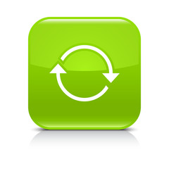 Green arrow repeat, reload, refresh, rotation sign