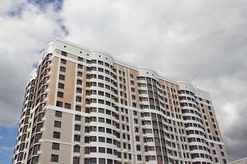 a fragment of a new multi-storey building