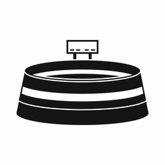Stadium icon in simple style on a white background vector illustration