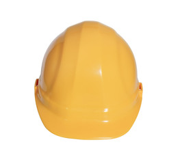Safety hat / Yellow safety hat isolated on white background. with path.