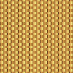 wicker gold seamless pattern. Gold shiny template. Abstract geometric texture. Golden ribbons. Retro Vintage decoration. Design template for wallpaper, wrapping and decoration. Vector Illustration