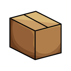 carton box. packing delivery and shipping service. vector illustration