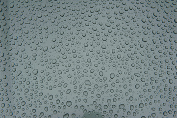 drops of water-repellent surface in black & white