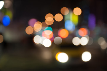 De focused/Blurred image of lights. Blur lights. Light bokeh.