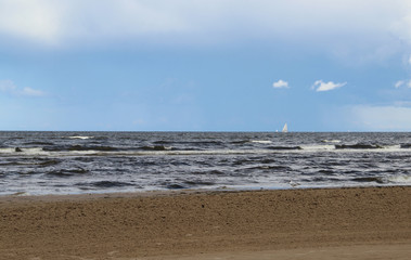 Beautiful beaches of Baltic sea