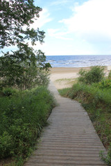 Beautiful beaches of Baltic sea