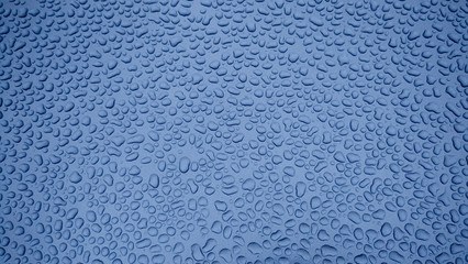 drops of water-repellent surface in Blue & white