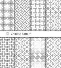 Traditional Chinese seamless pattern for your design. Geometric pattern for laser cutting, desktop wallpaper, interior decoration, wrapping paper, graphic design and textile. 
