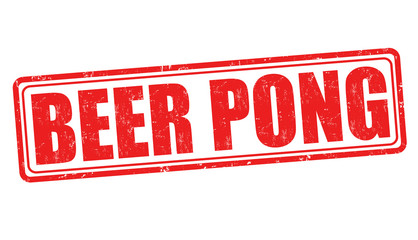 Beer pong stamp