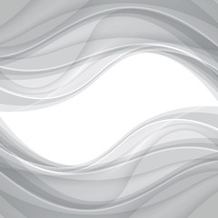 Abstract gray background with wave. Vector illustration