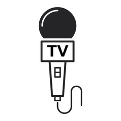 Microphone vector icon illustration