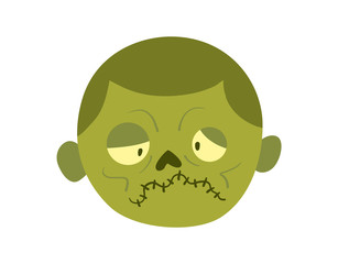 Zombie head Cartoon Character