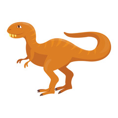 Cartoon dinosaur vector illustration.
