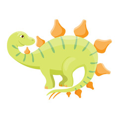 Cartoon dinosaur vector illustration.