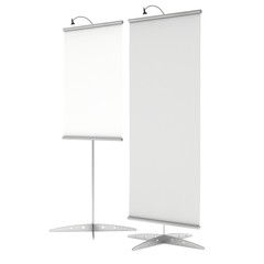Blank Roll Up Banner Stands.