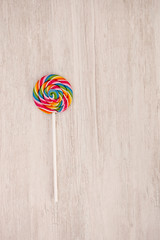 Nice round lollipop with many colors