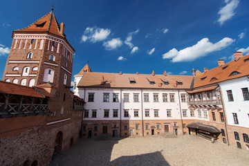 Fototapeta premium View on Castle Mir in Republic Belarus at daytime