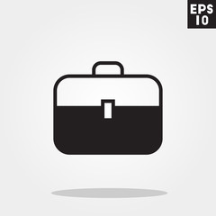 Suitcase icon in trendy flat style isolated on grey background. Suitcase symbol for your design, logo, UI. Vector illustration, EPS10.