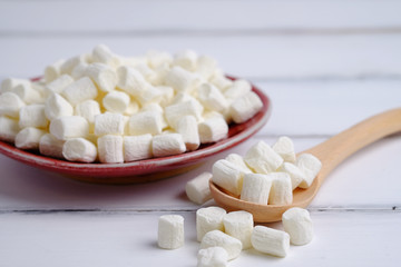 White marshmallows.