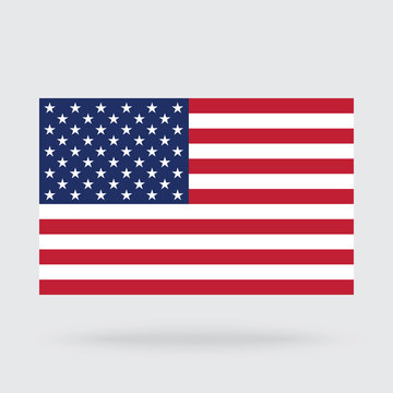 USA flag isolated on background