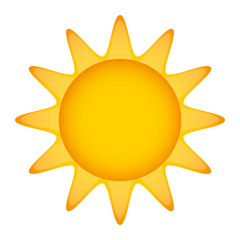 sun summer character isolated icon vector illustration design