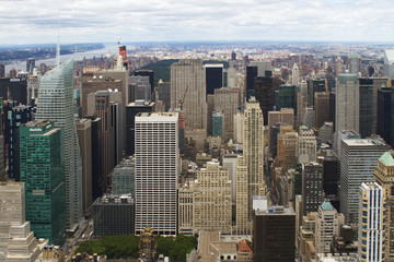 Fototapeta na wymiar Rooftop view of New York City.