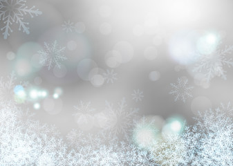 Fototapeta na wymiar 雪と光の背景 