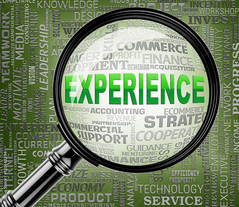 Poster experience magnifier means know how 3d rendering