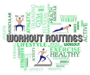 Workout Routines Show Physical Activity And Aerobics