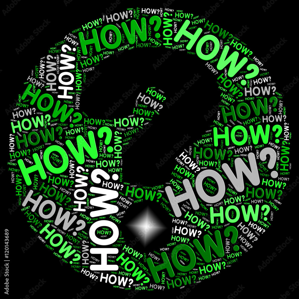 Poster how question mark shows not sure and uncertain