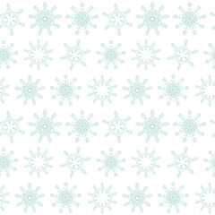 Seamless pattern with snowflakes. Background .for Christmas, New Year card, winter design.