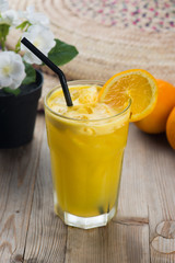 orange juice with setup
