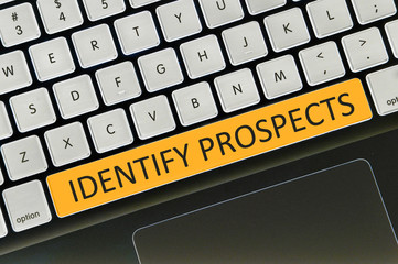Keyboard  button written word identify prospects - 120144415