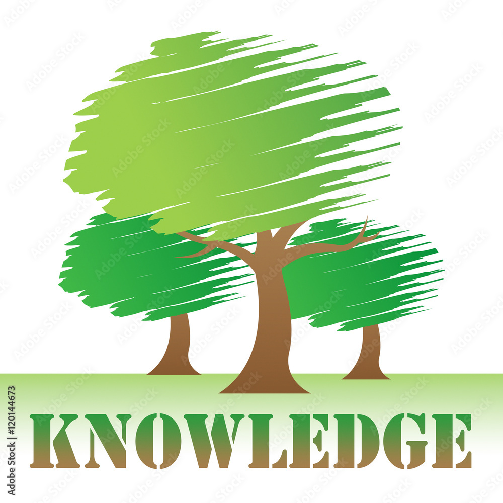 Poster knowledge trees indicates reforestation and know how