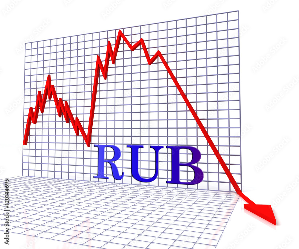 Poster rub graph negative means forex down 3d rendering