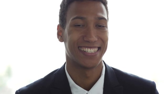 Smiling Black Businessman Portrait