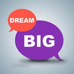Dream Big Shows Aim Hope And Goals