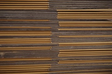 stack of corrugated paper