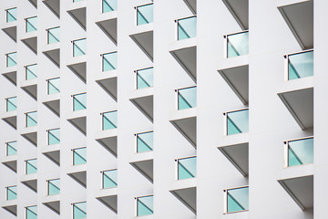 Balconies of modern building